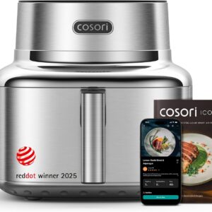 Cosori Iconic Stainless Steel Air Fryer, 6.5Qt product image