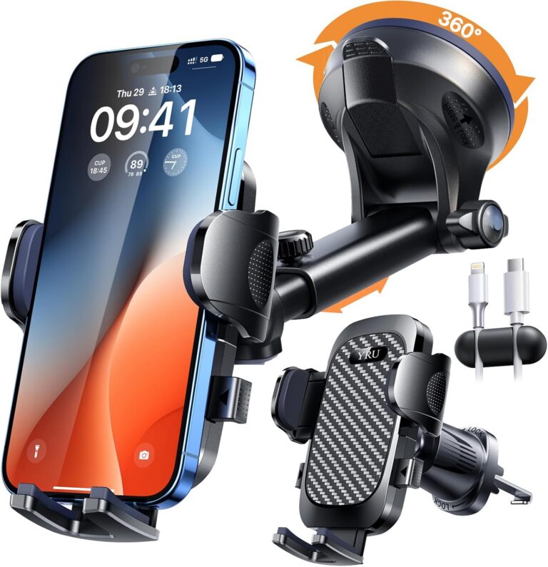 YRU True Military-Grade 360-Degree Rotating Car Phone Holder product image