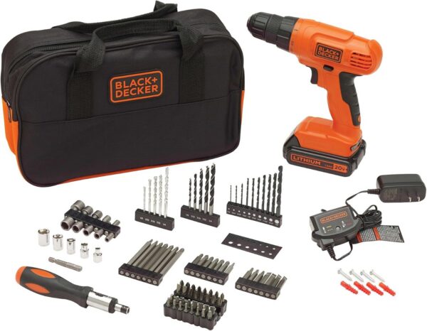 BLACK+DECKER BDC120VA100 20V MAX POWERCONNECT Cordless Drill Driver Kit BLACK+DECKER BDC120VA100 20V MAX POWERCONNECT Cordless Drill Driver Kit product image