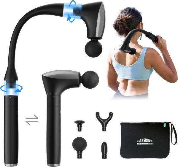 CAREKING 2-in-1 Detachable Muscle Massage Gun with Extension Handle product image