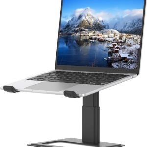 SOUNDANCE Adjustable Laptop Stand, Aluminum Riser, Black product image