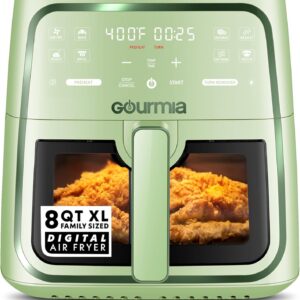 Gourmia 8 Quart Digital Air Fryer with Easy View Window (GAF823G) product image