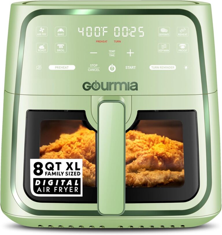 Gourmia 8 Quart Digital Air Fryer with Easy View Window (GAF823G) product image