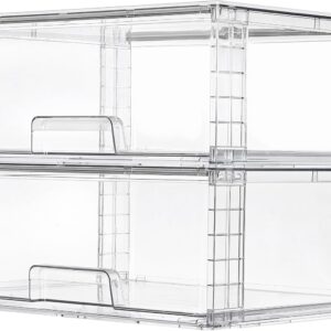 Vtopmart 2 Pack Large Clear Stackable Storage Drawers product image