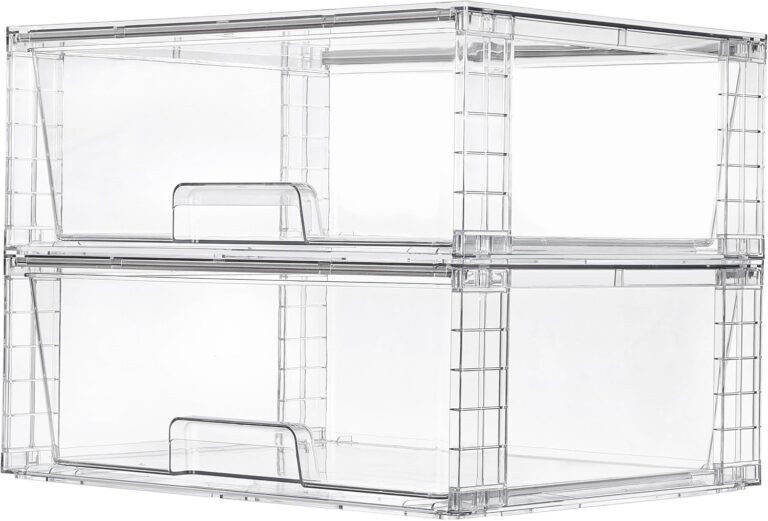 Vtopmart 2 Pack Large Clear Stackable Storage Drawers product image