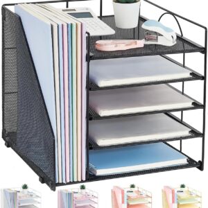 LEKETREE 5-Tier Desk Organizer with File Holder product image