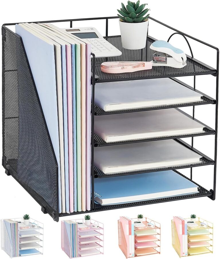 LEKETREE 5-Tier Desk Organizer with File Holder product image