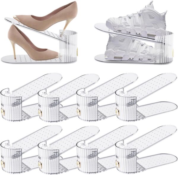 SummerVines Clear 10 Pack Shoe Slot Organizer product image