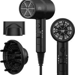 AINA Diffuser Hair Dryer 110V/1600W, Vader Black product image