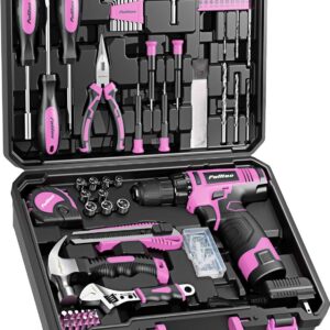 PULITUO 149-Piece 12V Cordless Drill Home Tool Set product image