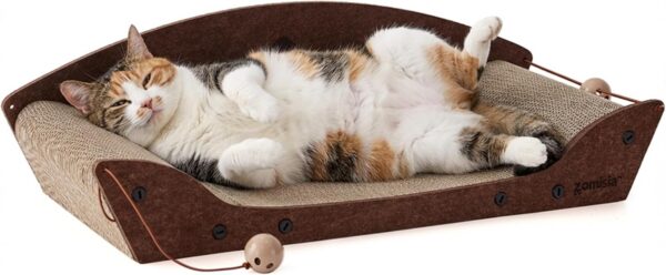 ZOMISIA 26-Inch Cardboard Cat Scratcher Bed product image