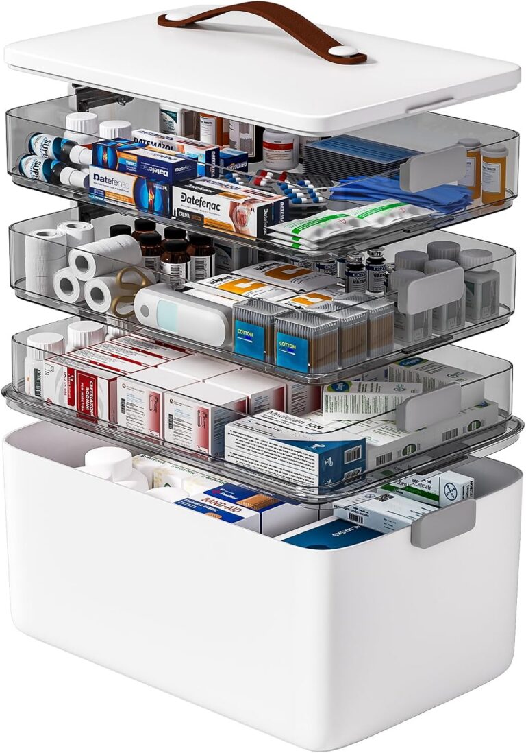 funest 4-Tier Medicine Storage Box Organizer product image