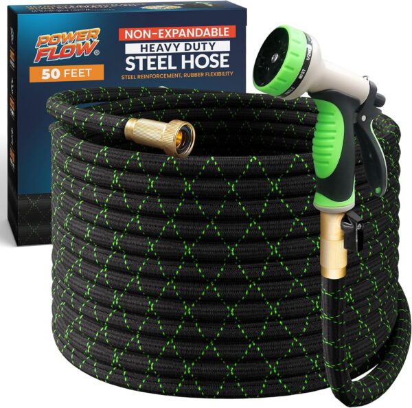 PowerFlow Metal Garden Hose, 50 Ft PowerFlow Metal Garden Hose, 50 Ft product image