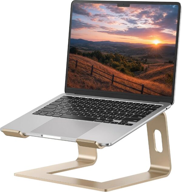 SOUNDANCE Laptop Stand, Aluminum Ergonomic Desk Riser product image