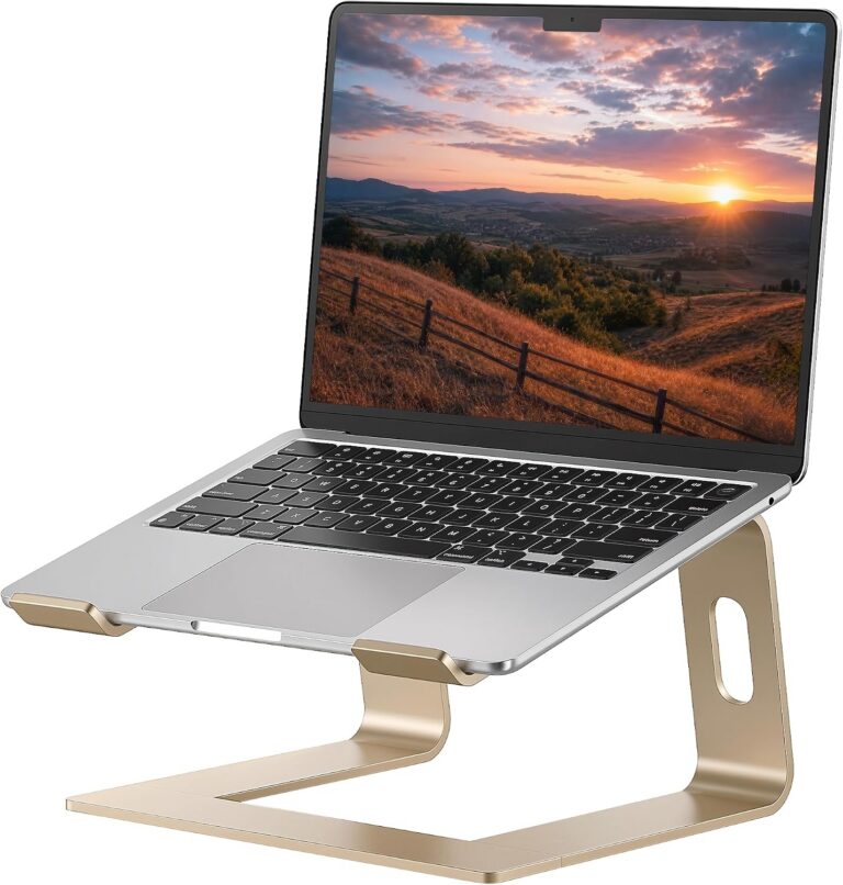 SOUNDANCE Laptop Stand, Aluminum Ergonomic Desk Riser product image