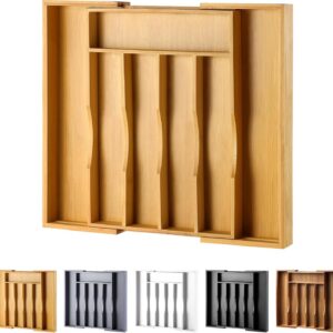 oridom Expandable Bamboo Kitchen Drawer Organizer product image