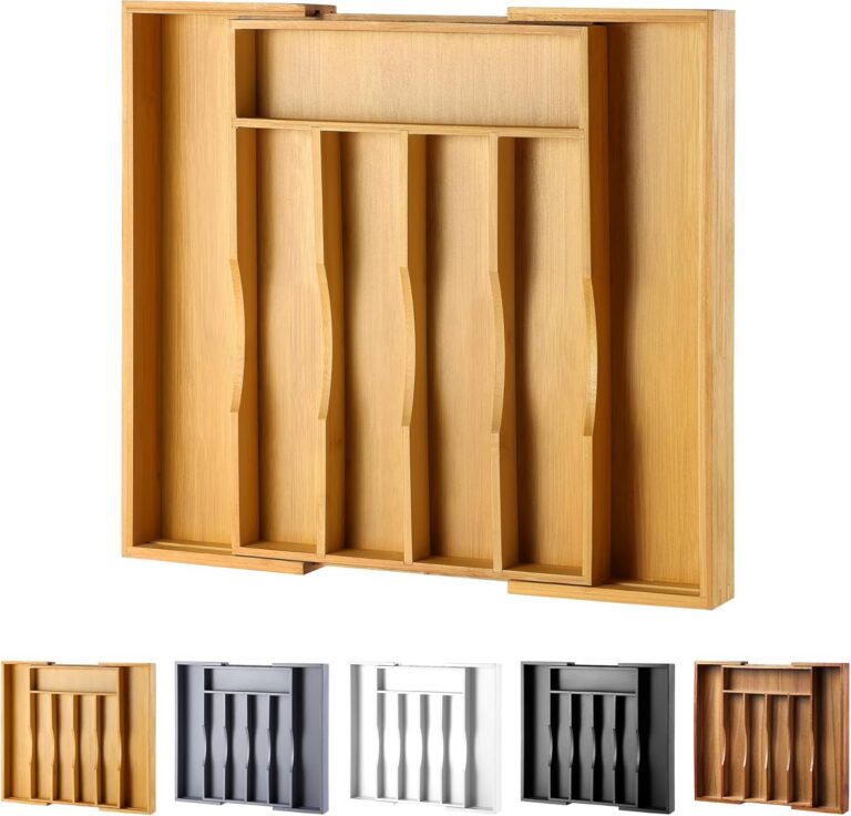oridom Expandable Bamboo Kitchen Drawer Organizer product image