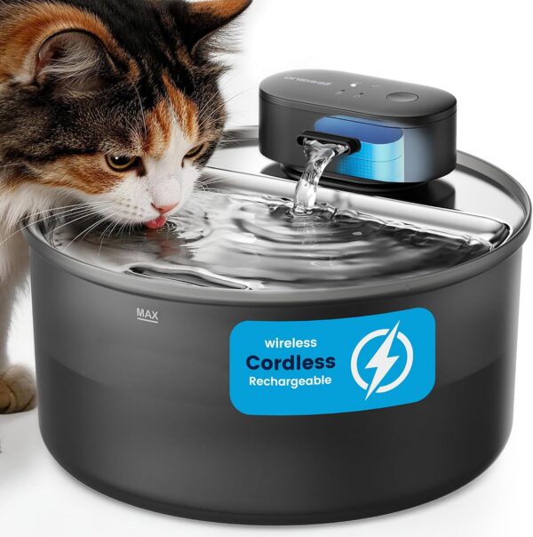 oneisall 108oz/3.2L Cordless Cat Water Fountain oneisall 108oz/3.2L Cordless Cat Water Fountain product image