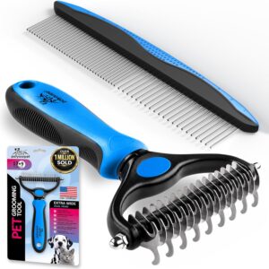 Pat Your Pet Deshedding Brush & Metal Comb Grooming Combo Pat Your Pet Deshedding Brush & Metal Comb Grooming Combo product image