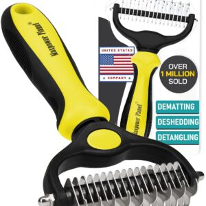 Maxpower Planet Pet Grooming Brush - Double-Sided Undercoat Rake product image