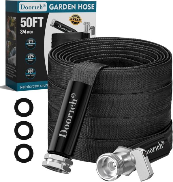 Doorich 50ft TPU Garden Hose with Valve Doorich 50ft TPU Garden Hose with Valve product image