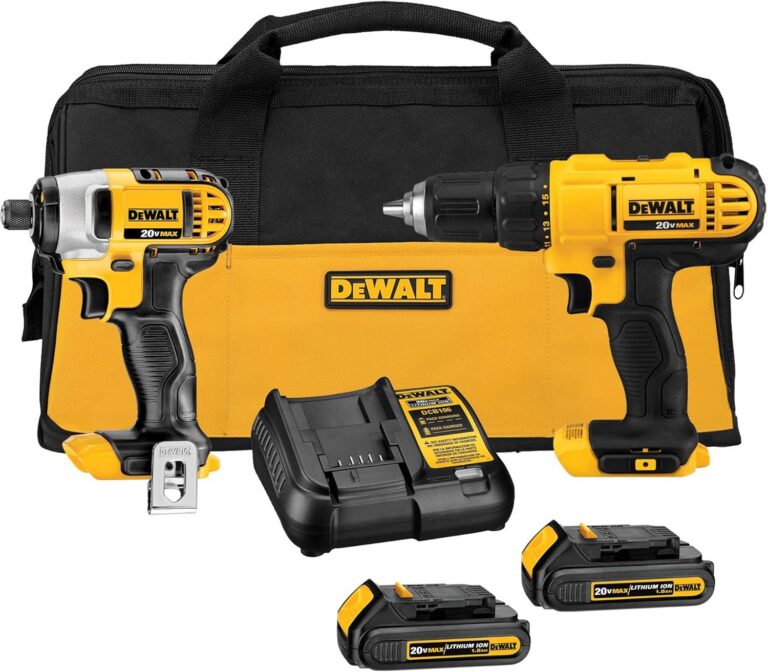 DEWALT 20V MAX Cordless Drill and Impact Driver Combo Kit (DCK240C2) product image