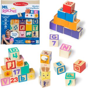 Melissa & Doug Ms. Rachel Letter, Number, and Game Wooden Learning Blocks product image