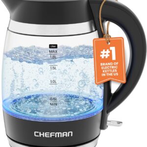 Chefman 1.8L Glass Electric Kettle (RJ11-18-PL) product image