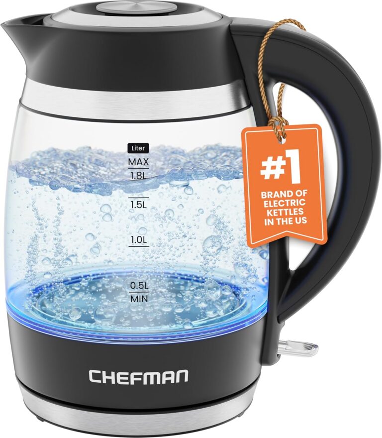 Chefman 1.8L Glass Electric Kettle (RJ11-18-PL) product image