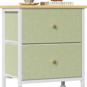 Sweetcrispy Nightstand with 2 Storage Drawers product image