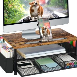 AUPSEN Wood Desk Organizer 2-Tier Monitor Stand Riser with Drawer AUPSEN Wood Desk Organizer 2-Tier Monitor Stand Riser with Drawer product image