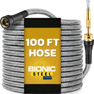 Bionic Steel PRO 100 Ft Garden Hose with Nozzle Bionic Steel PRO 100 Ft Garden Hose with Nozzle product image