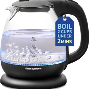 Elite Gourmet EKT1001 1.0L Glass Electric Kettle product image