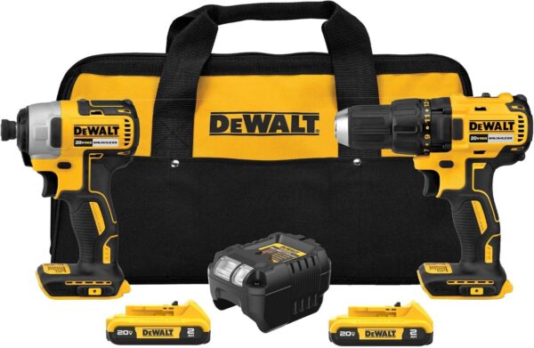 DEWALT 20V MAX Cordless Drill and Impact Driver Combo Kit (DCK277D2) DEWALT 20V MAX Cordless Drill and Impact Driver Combo Kit (DCK277D2) product image