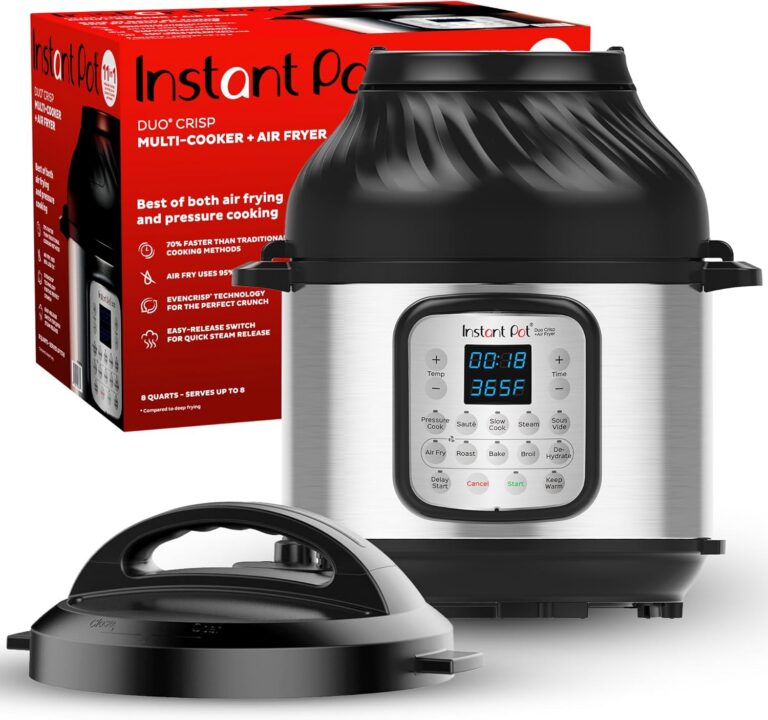 Instant Pot Duo Crisp 8 Qt 11-in-1 Air Fryer + Pressure Cooker product image