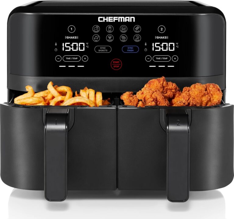 Chefman TurboFry Touch Dual Air Fryer, 9 Quart product image