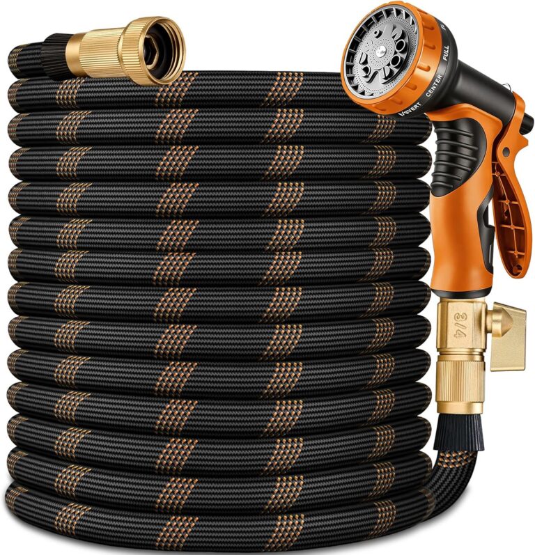 HENCUK Flexible Garden Hose 100 FT with 10-Pattern Sprayer product image