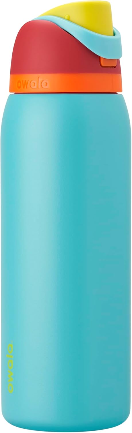 Owala FreeSip Insulated Stainless Steel Water Bottle, 40 Oz, Summer Sweetness (Pack of 8) product image