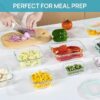 Vtopmart 8 Pack Glass Food Storage Containers