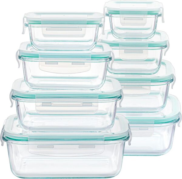 Vtopmart 8 Pack Glass Food Storage Containers product image