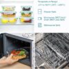 Vtopmart 8 Pack Glass Food Storage Containers
