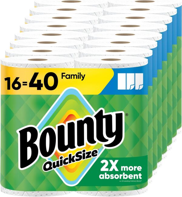 Bounty Quick Size Paper Towels, 16 Family Rolls product image